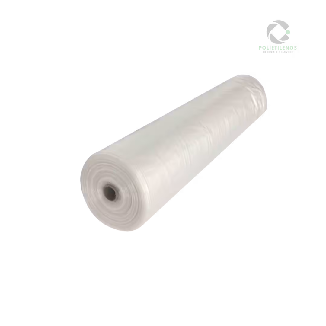 Polietileno transparente (2) Rollo de Polietileno transparente 4m x 75 mts – 150mic - Imagen 1